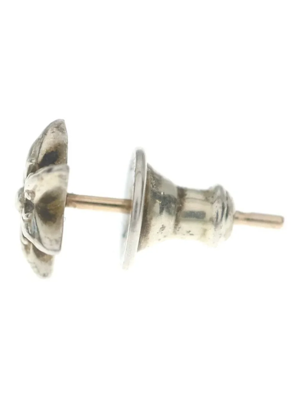 Chrome Hearts CO Star Stud Earrings Silver